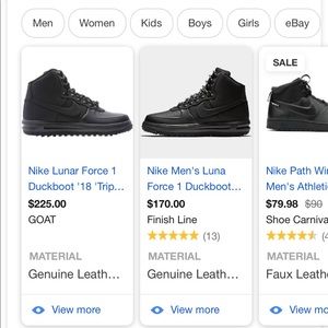 nike lunar force 1 duckboot :snow shoe ❄️ 👟